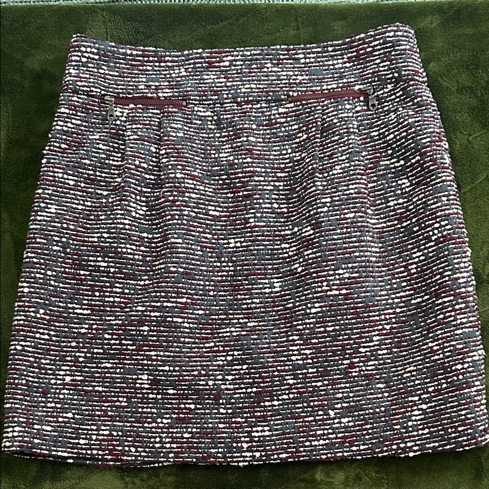 LOFT Multicolor Tweed-like Pencil Skirt